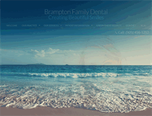 Tablet Screenshot of bramptonfamilydental.com